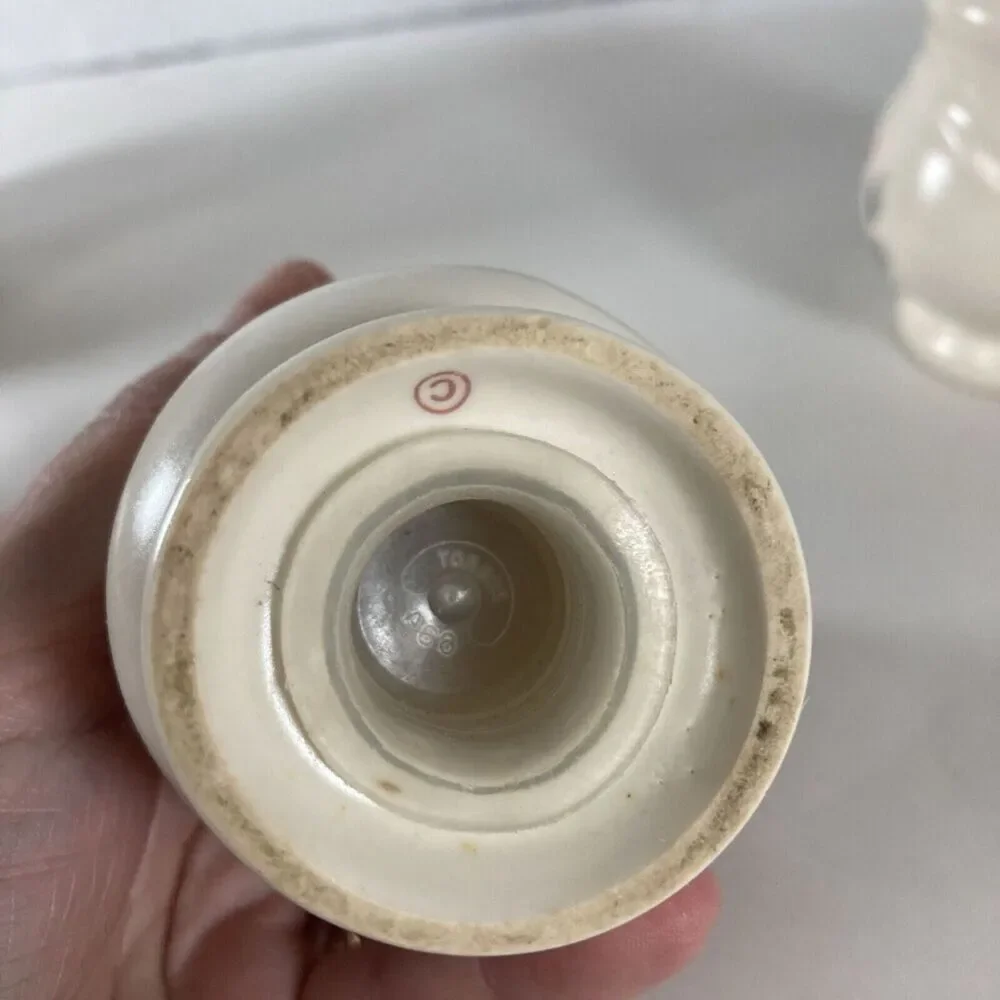 PFALTZGRAFF Stoneware Tea Rose Salt & Pepper Shakers Vtg Cottagecore Grannycore